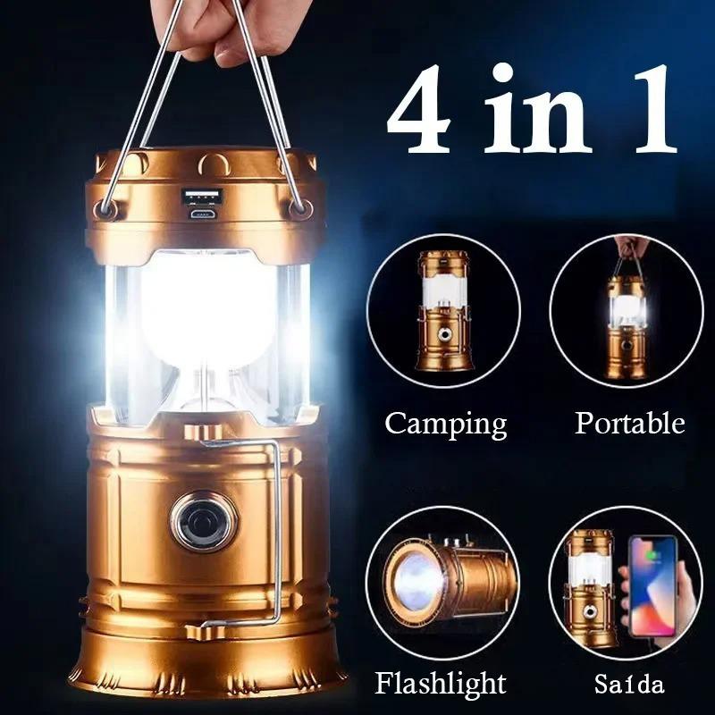 Space Lamp – Lampião LED Solar 4 em 1 com Power Bank