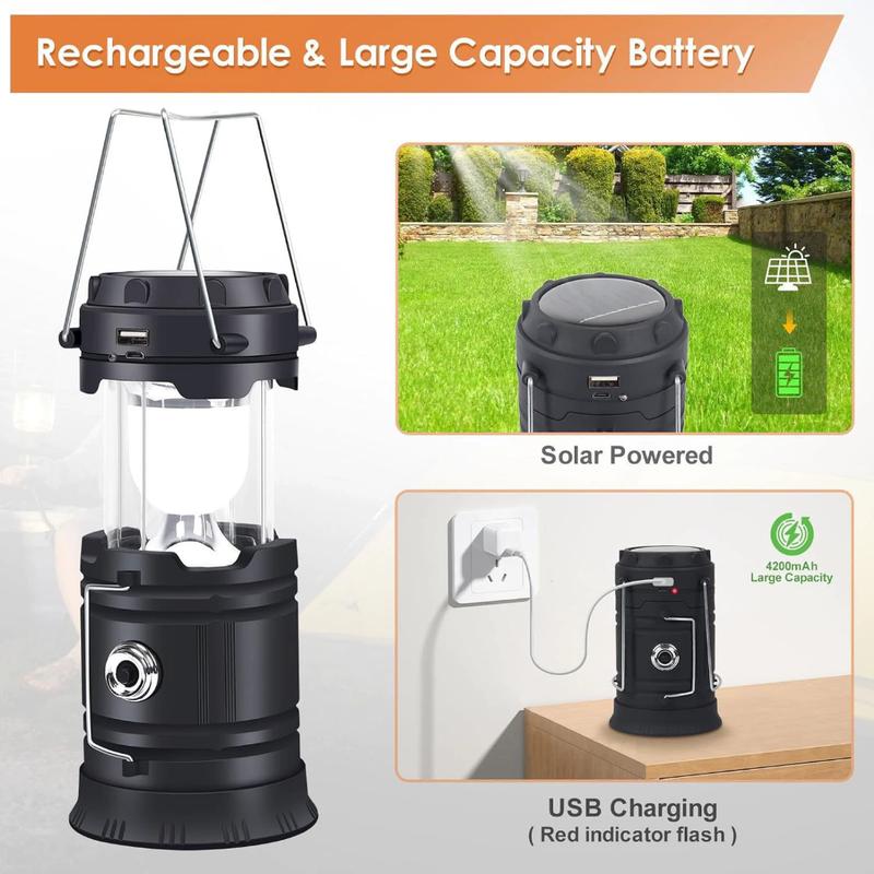 Space Lamp – Lampião LED Solar 4 em 1 com Power Bank